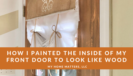 How I Got the Look of a Wooden Front Door