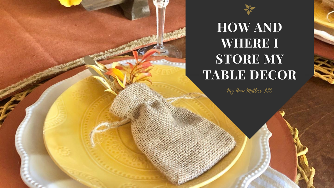 How I Store My Table Decor