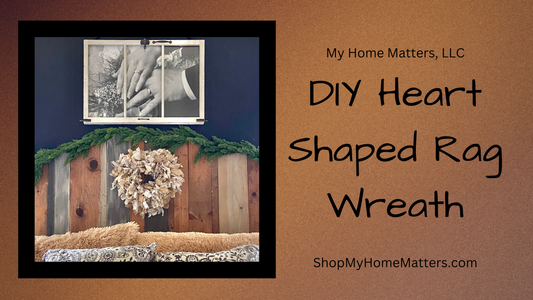 How to Make a Simple Rag Wreath - Heart Shaped Edition!