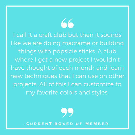 What BOXED UP Means to Our Members