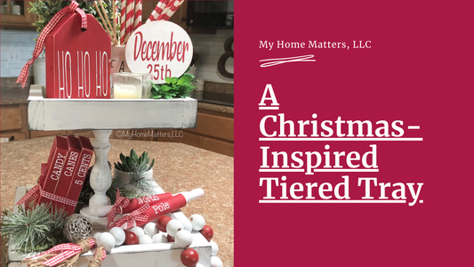A Christmas-Inspired Tiered Tray
