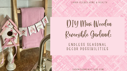 DIY Mini Wooden Reversible Garland: Endless Seasonal Decor Possibilities