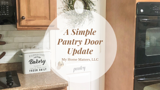A Simple Pantry Door Makeover