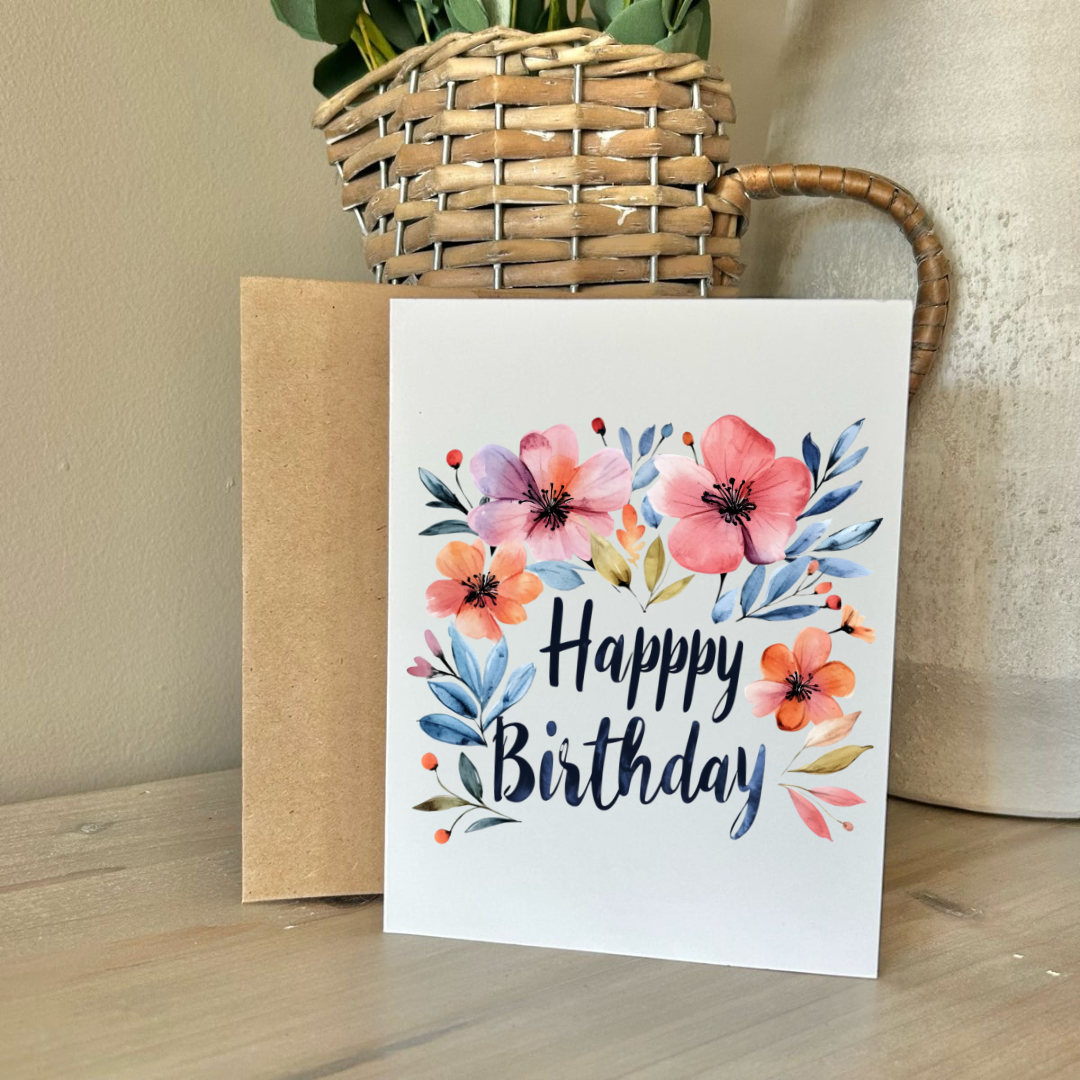 Cards | Birthday Floral (8 Pack)