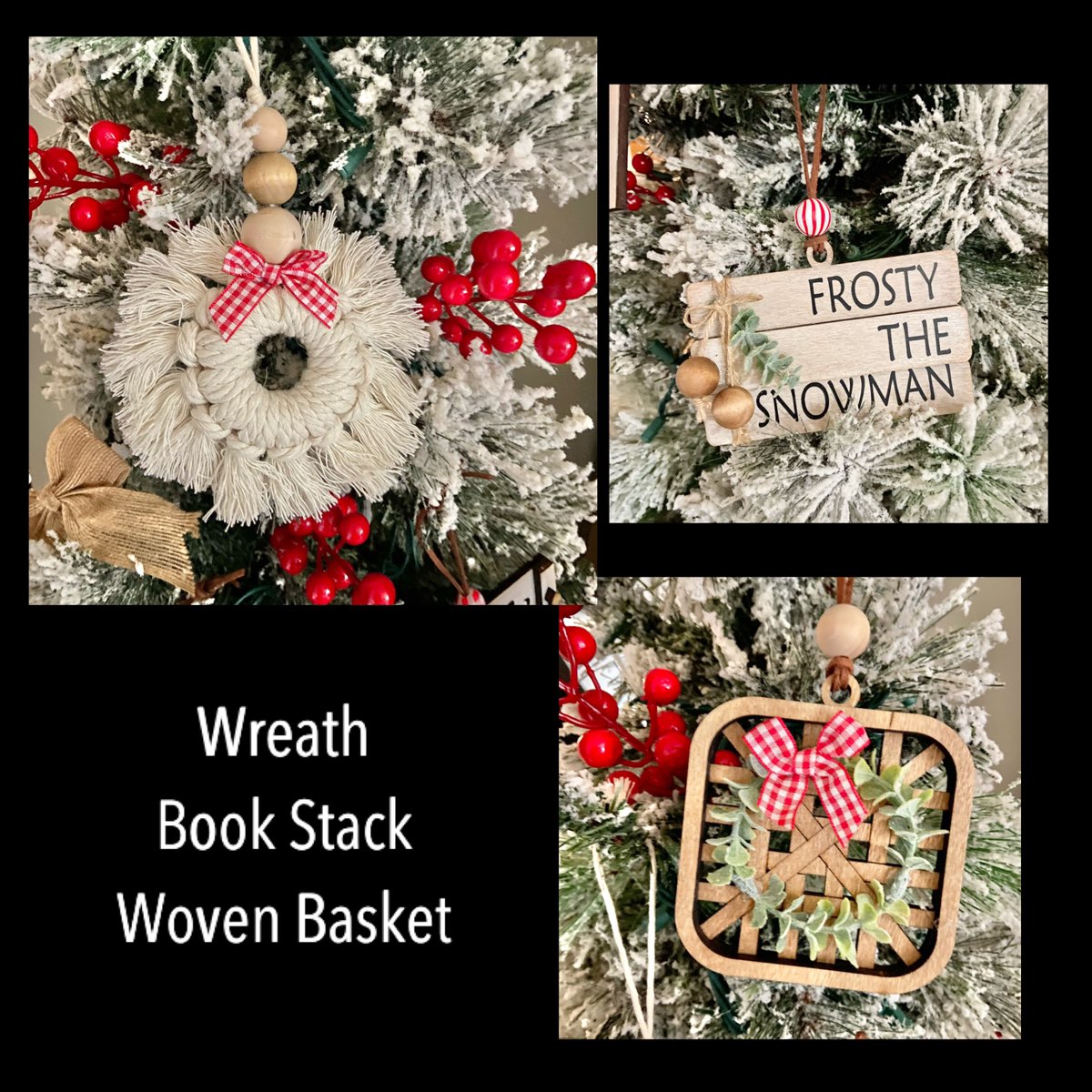 Holiday Box Ornament Sets of 3