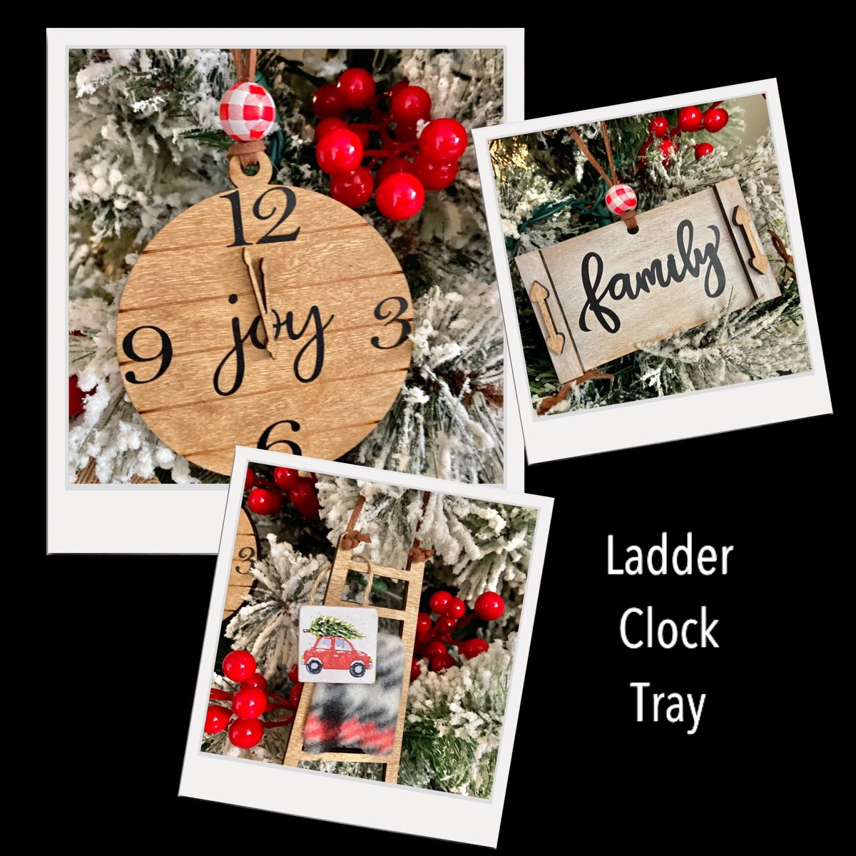 Holiday Box Ornament Sets of 3