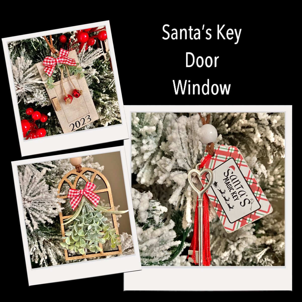 Holiday Box Ornament Sets of 3