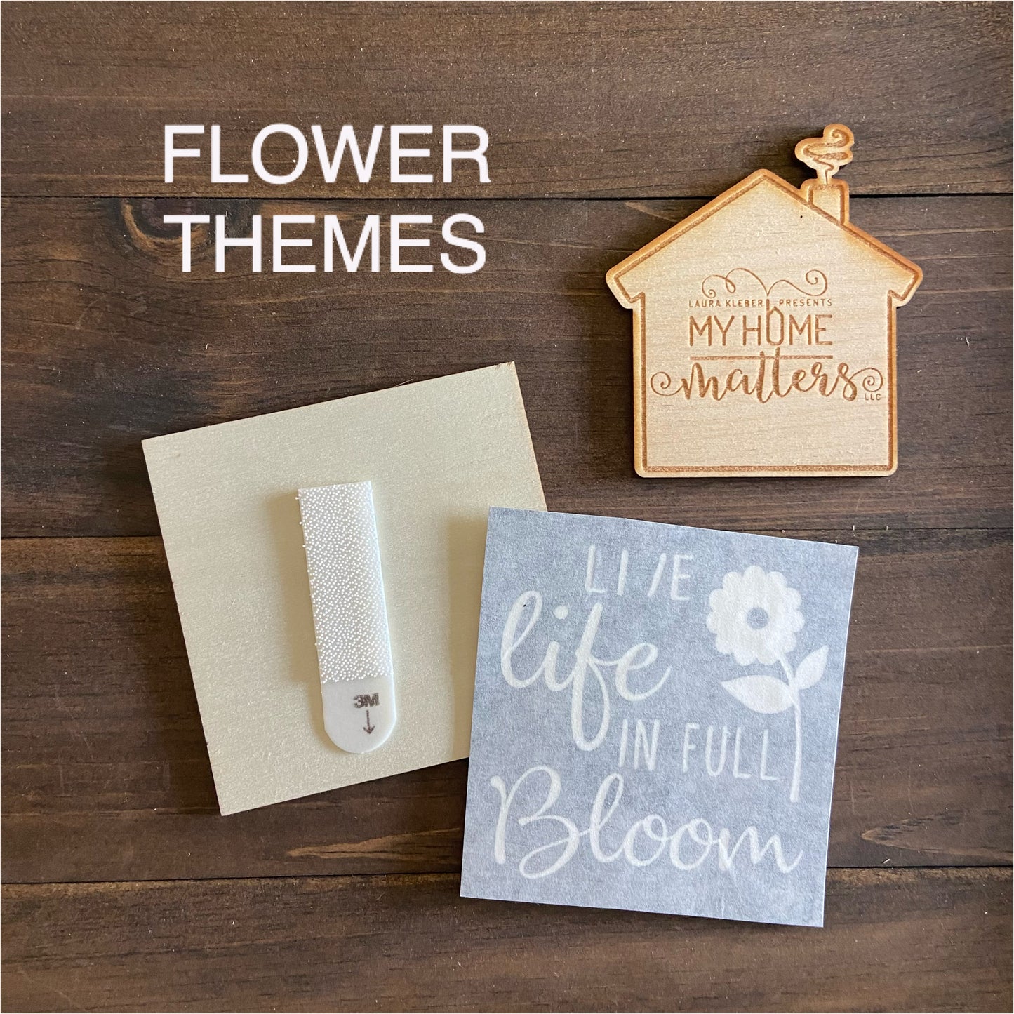 DIY Interchangeable Tiles - Flower Themes