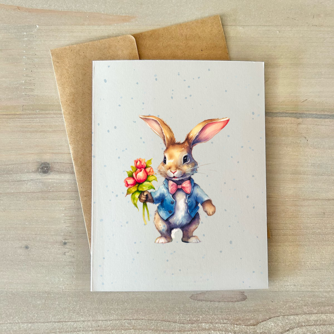 Cards | Bunnies in Blue (8 Pack)