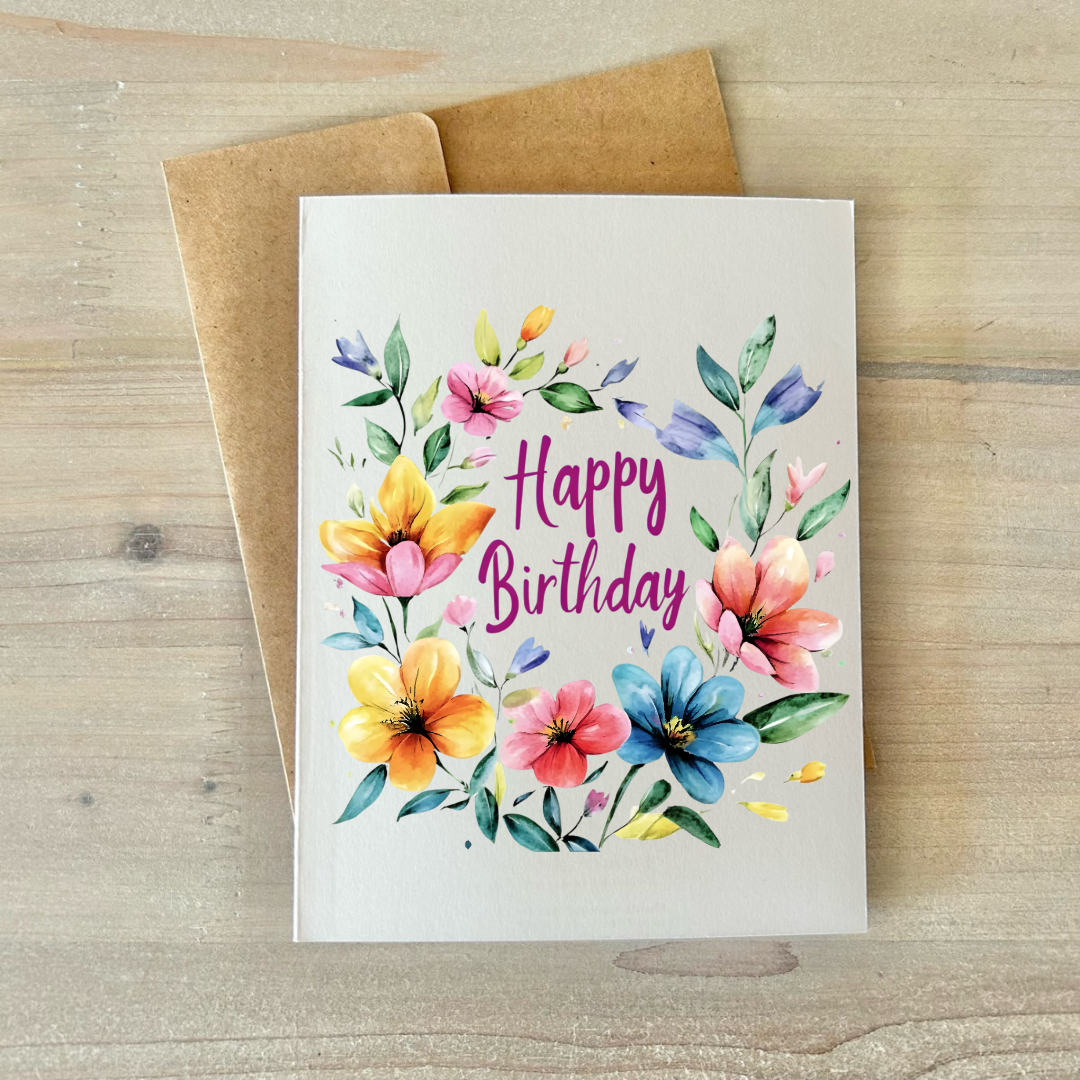Cards | Birthday Floral (8 Pack)