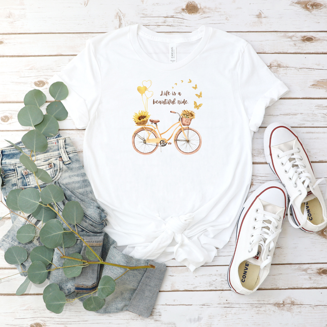 Short Sleeve Unisex Tee | You Are My Sunshine (White)