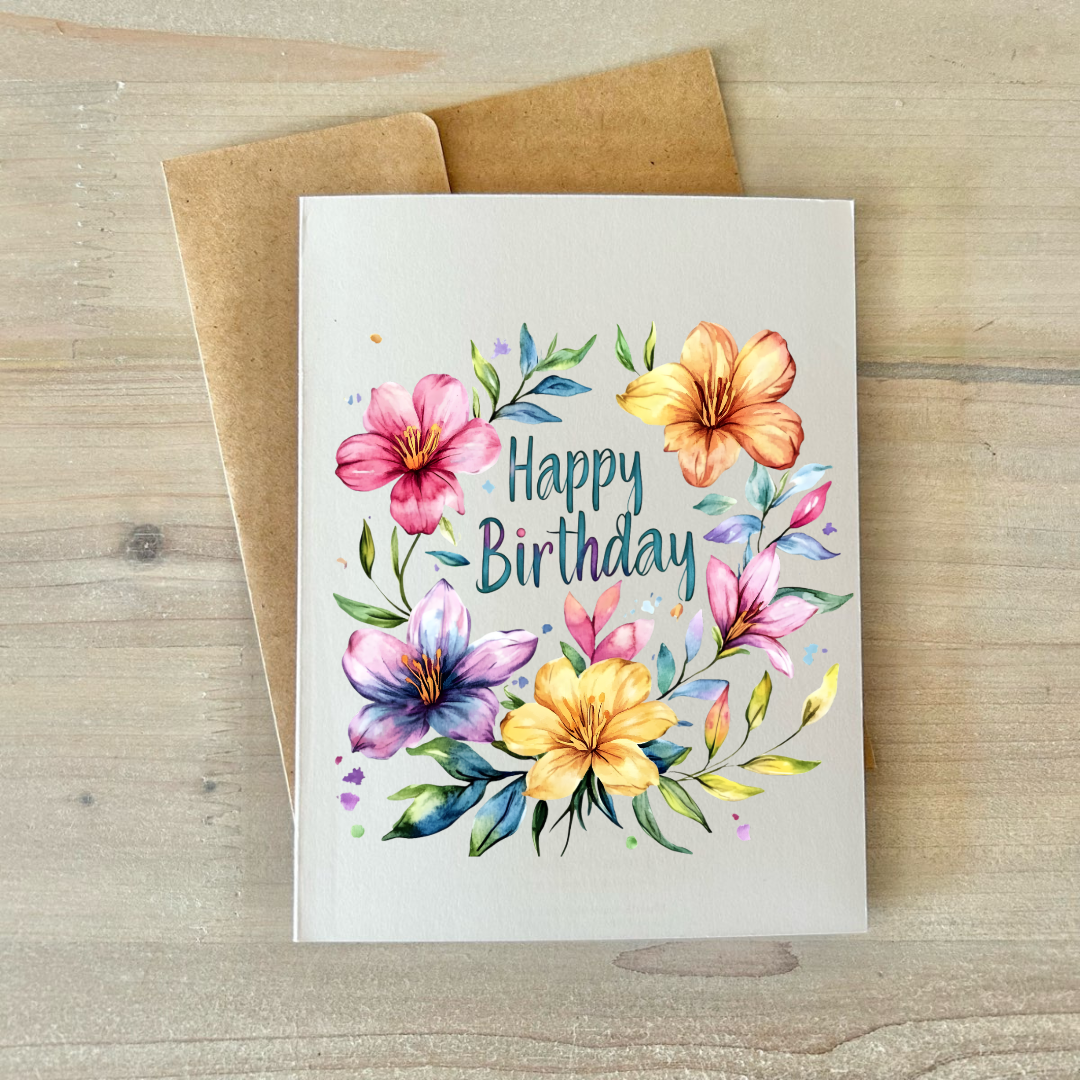 Cards | Birthday Floral (8 Pack)