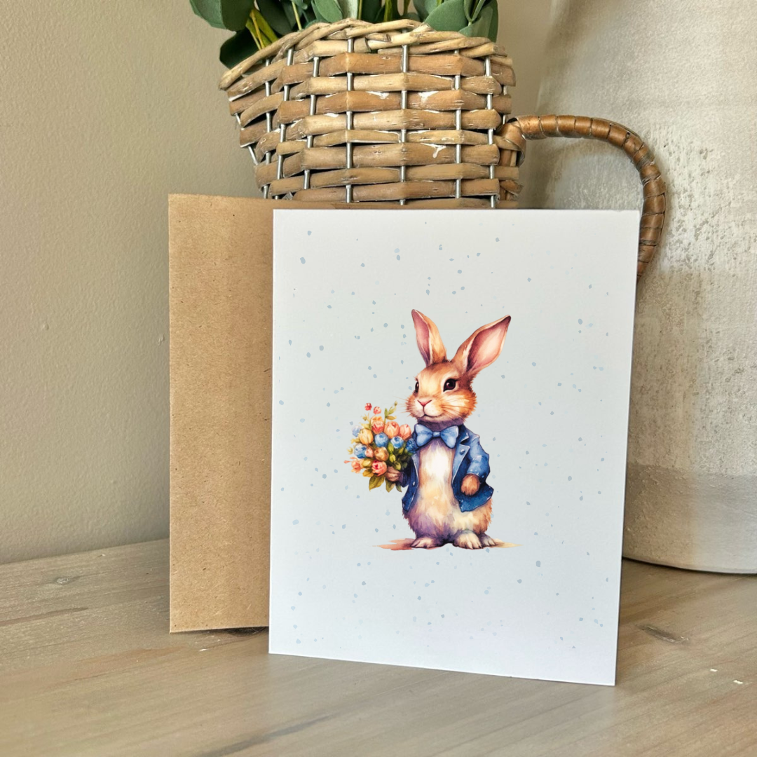 Cards | Bunnies in Blue (8 Pack)