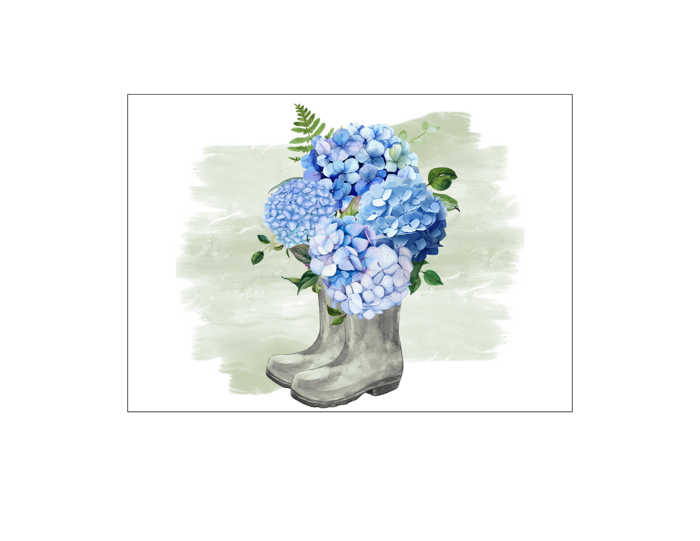 Digital DIY Decor Bundle | Blue Hydrangeas
