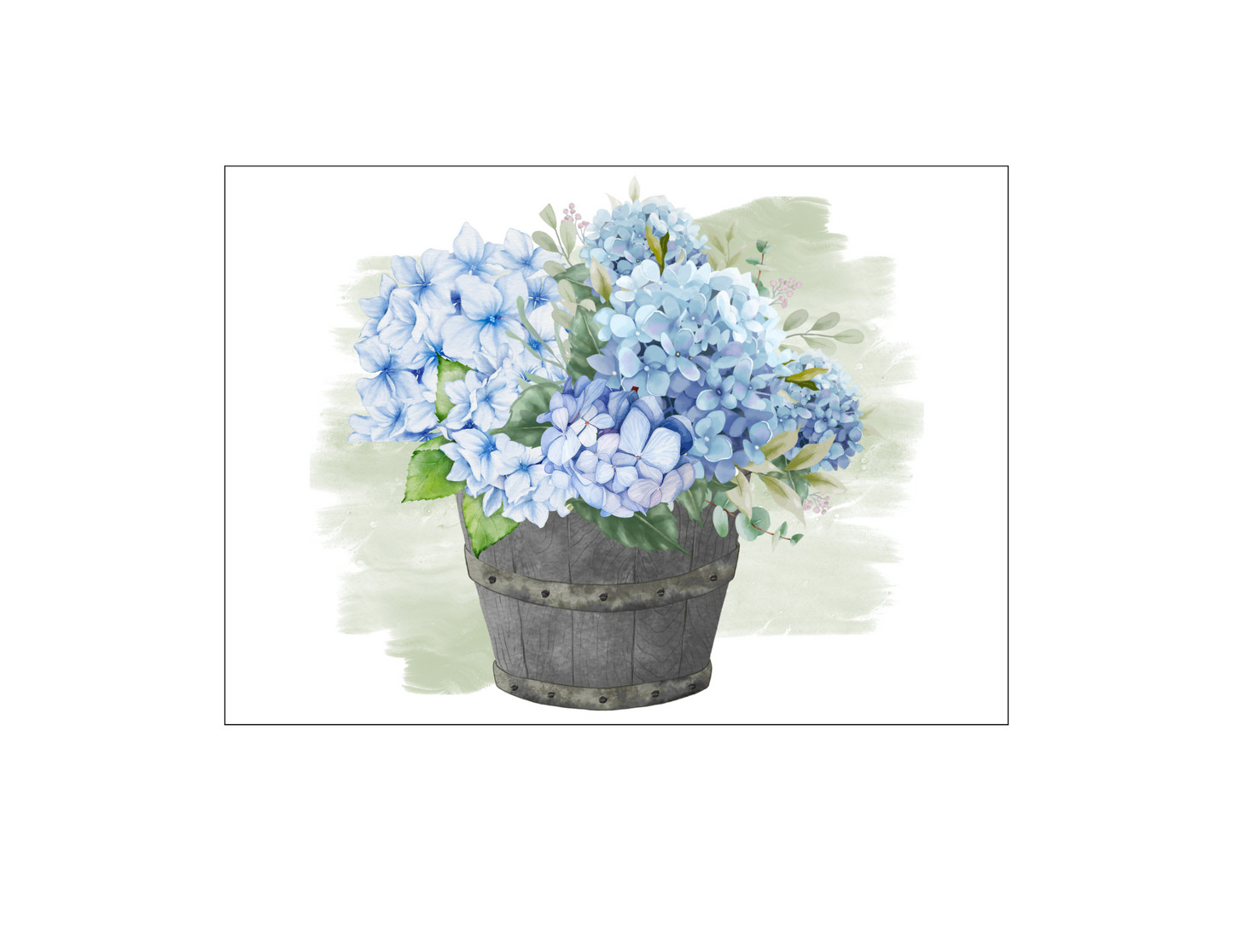 Digital DIY Decor Bundle | Blue Hydrangeas