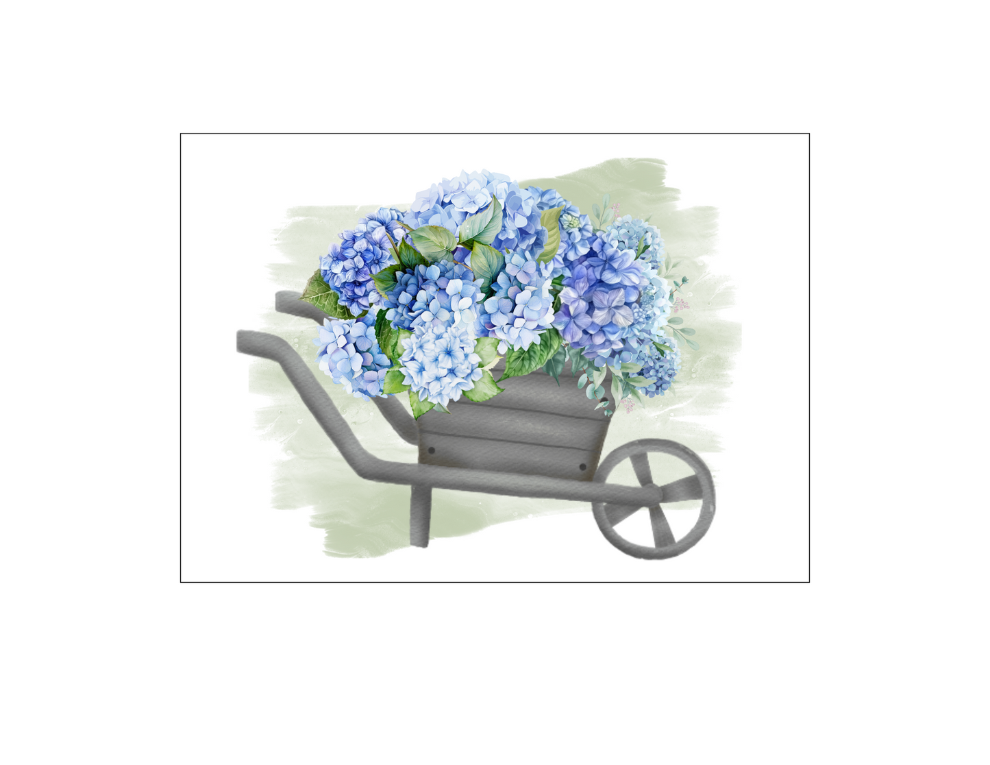 Digital DIY Decor Bundle | Blue Hydrangeas