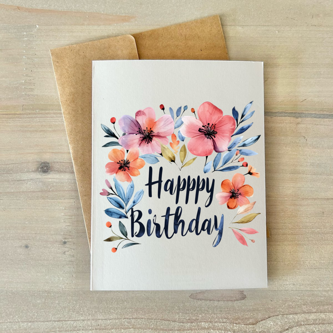 Cards | Birthday Floral (8 Pack)