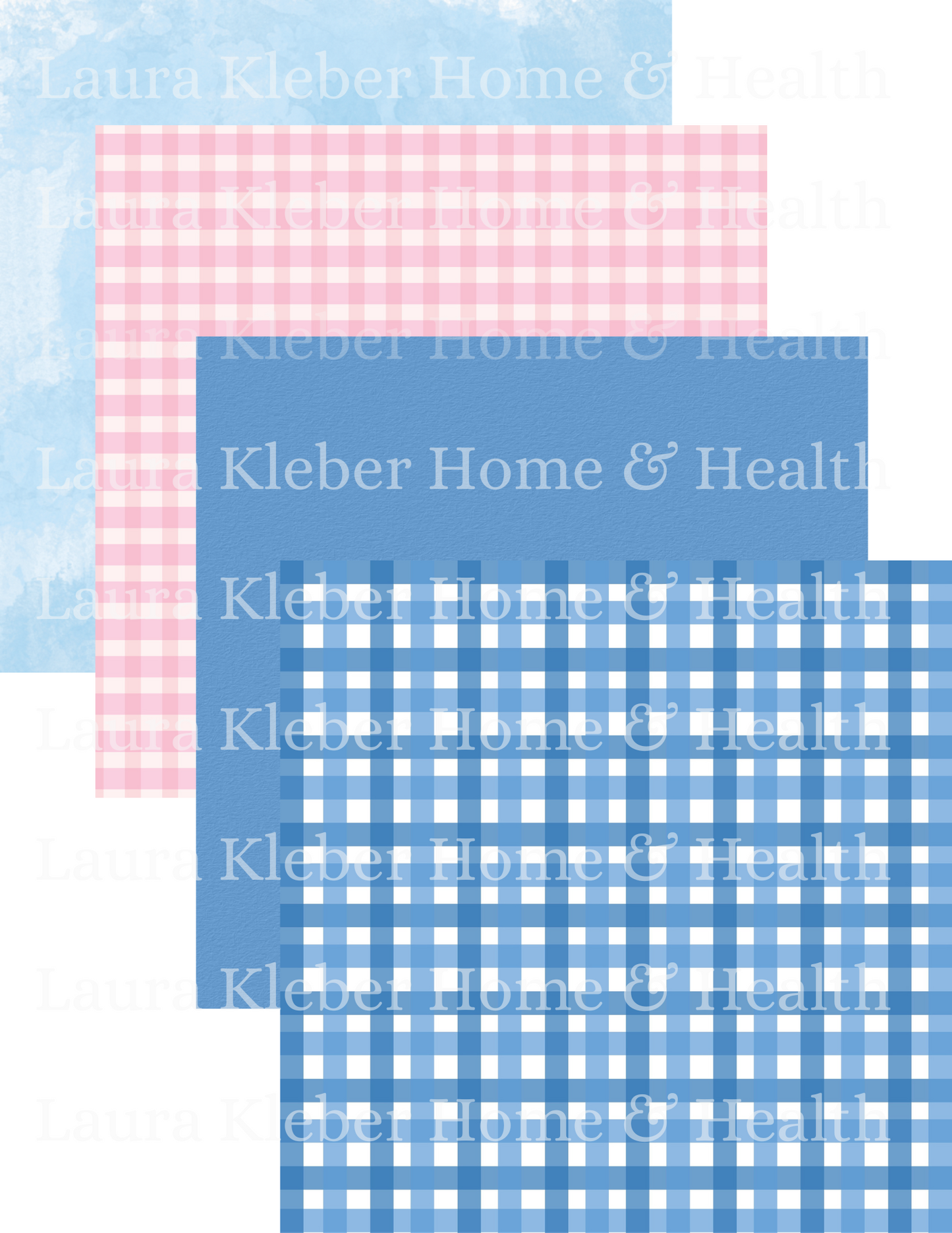 Digital DIY Decor Bundle | Bunnies in Blue