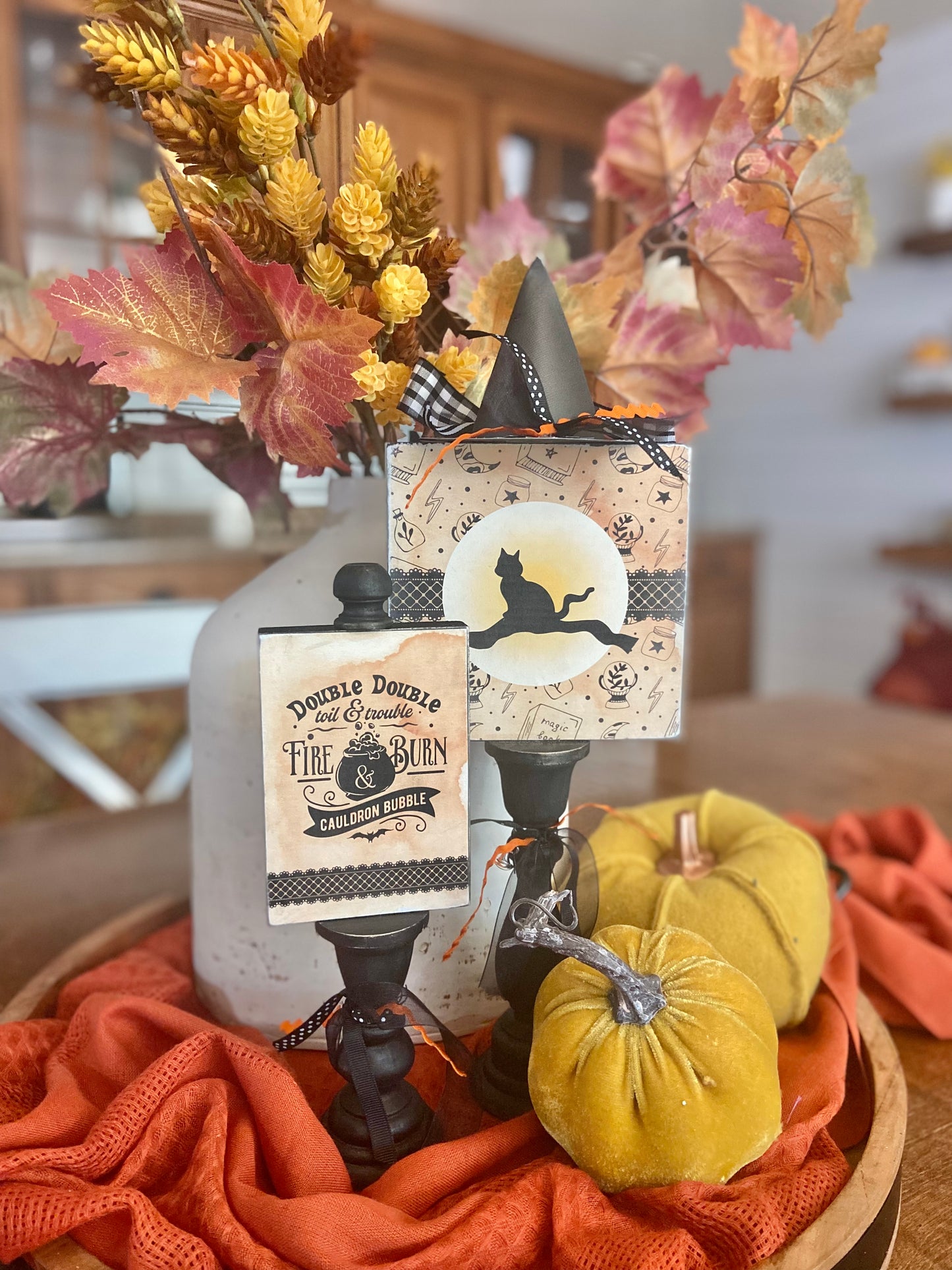 Halloween Candlestick Signs Kit