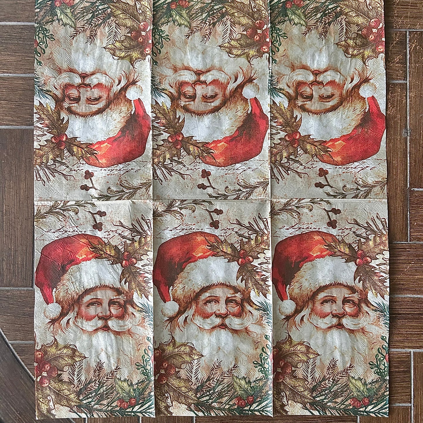Napkin Bundle | Vintage Santas