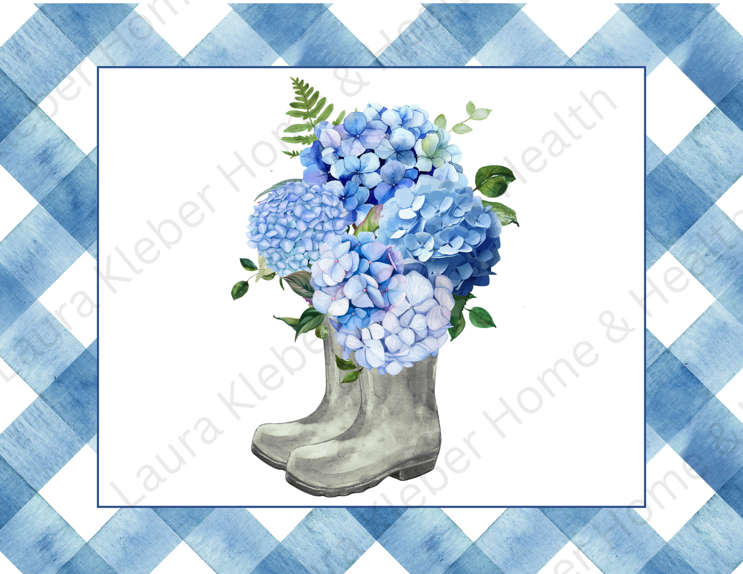 Digital DIY Decor Bundle | Blue Hydrangeas