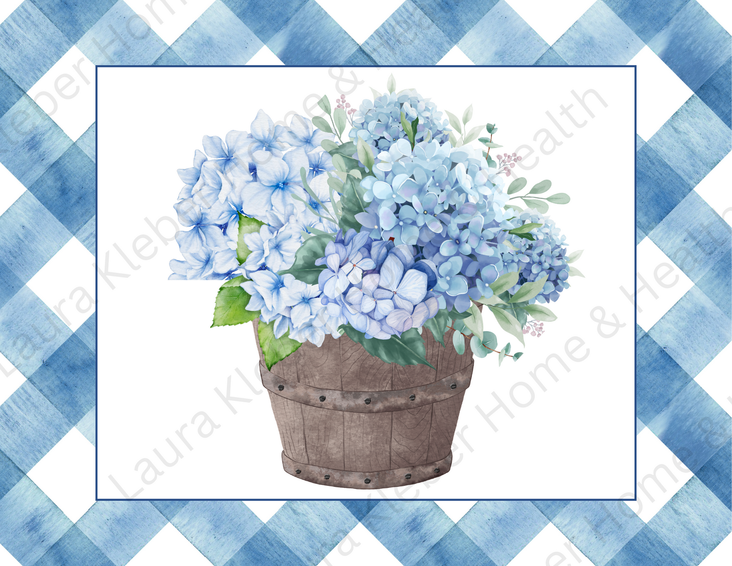 Digital DIY Decor Bundle | Blue Hydrangeas