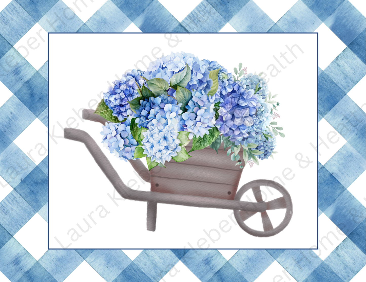 Digital DIY Decor Bundle | Blue Hydrangeas