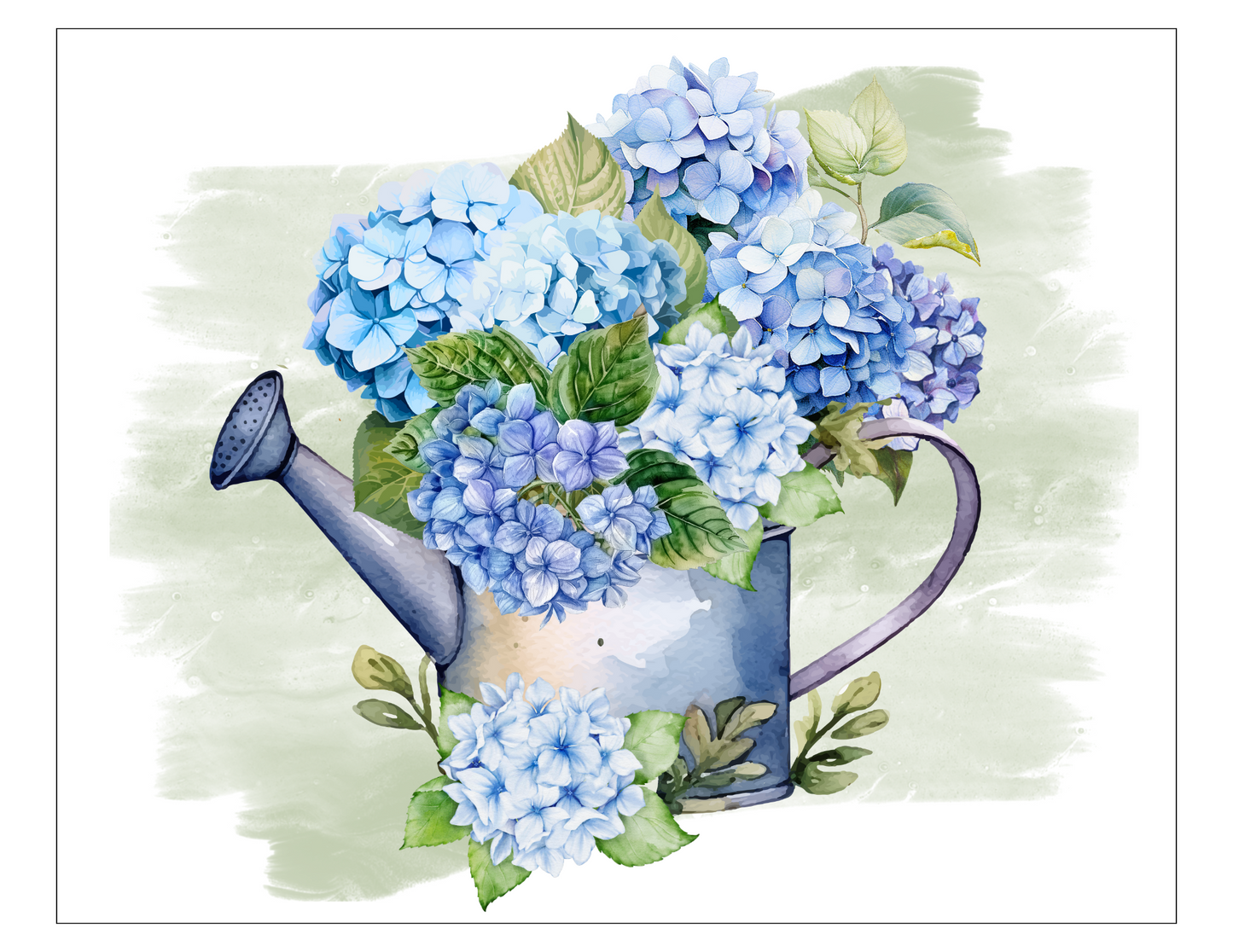 Digital DIY Decor Bundle | Blue Hydrangeas