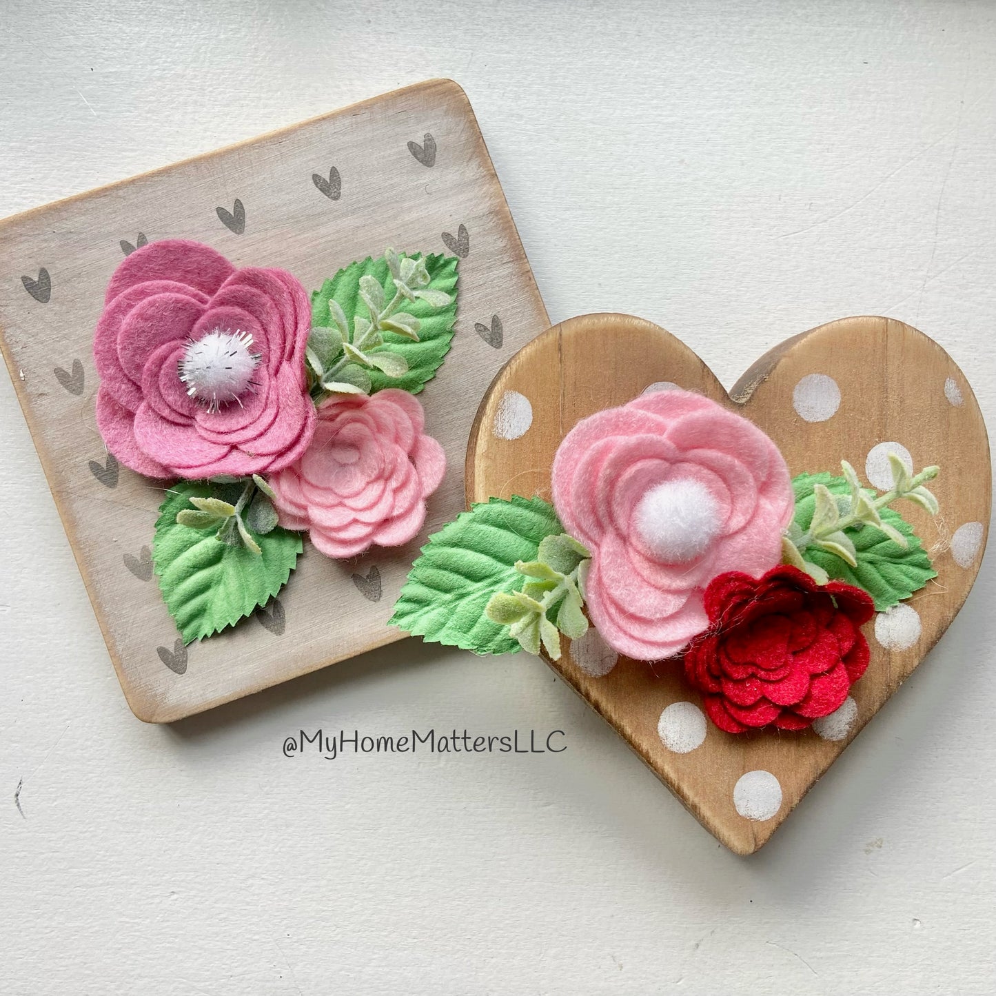 Felt Flower Valentine’s Day Shelf Sitter Kit