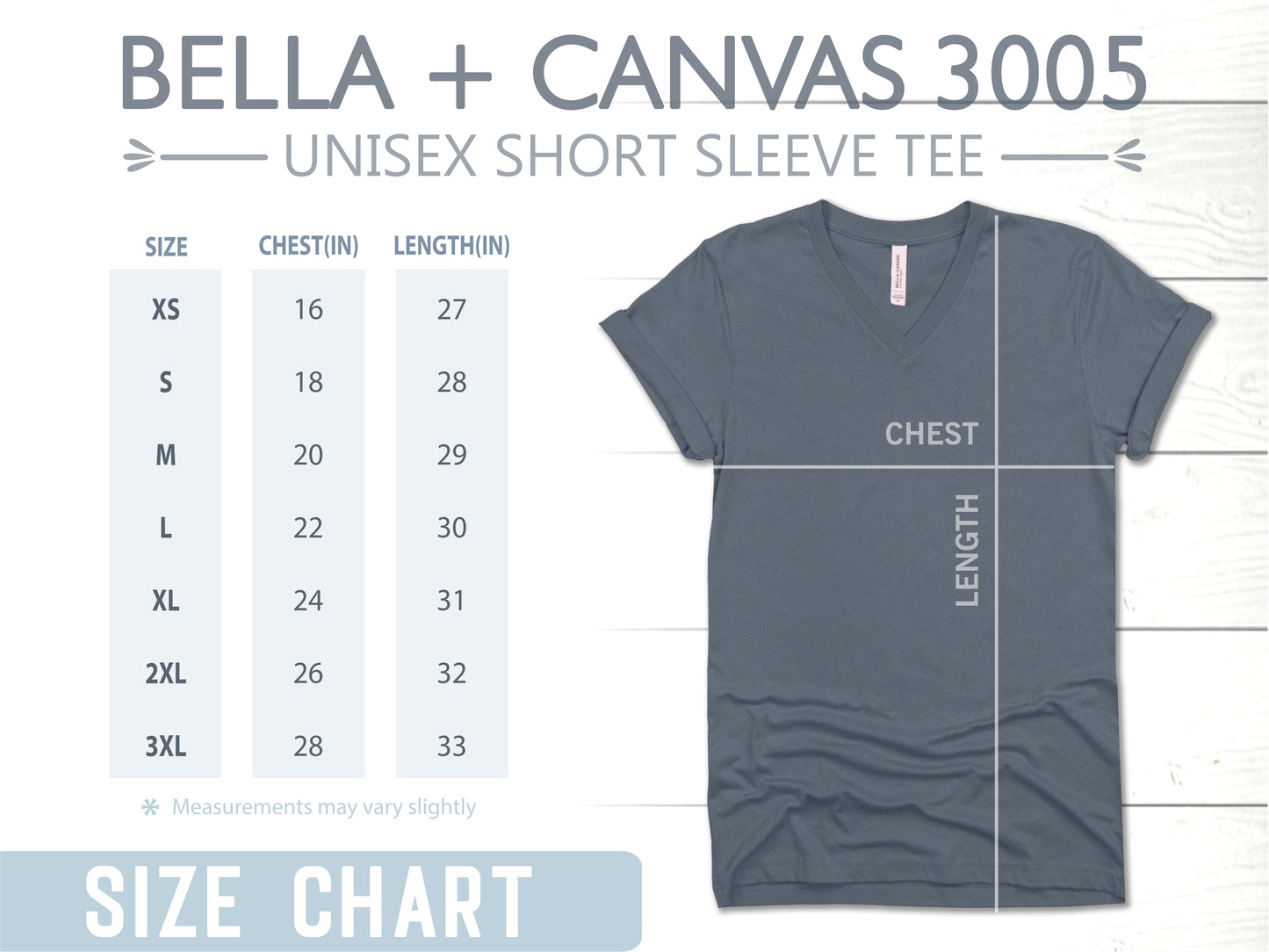 February 2024 Design - Black Font V-Neck Tee