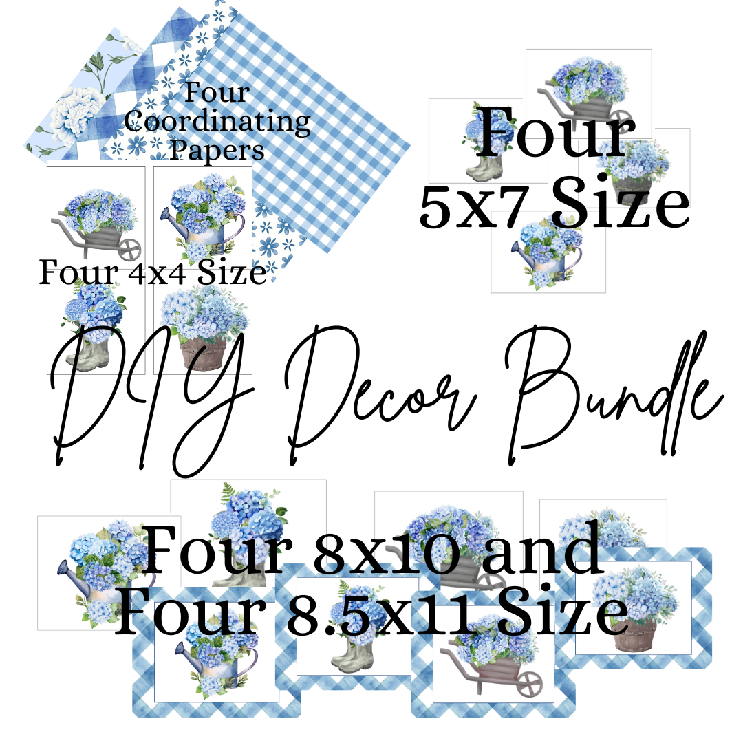 Prints | Blue Hydrangeas