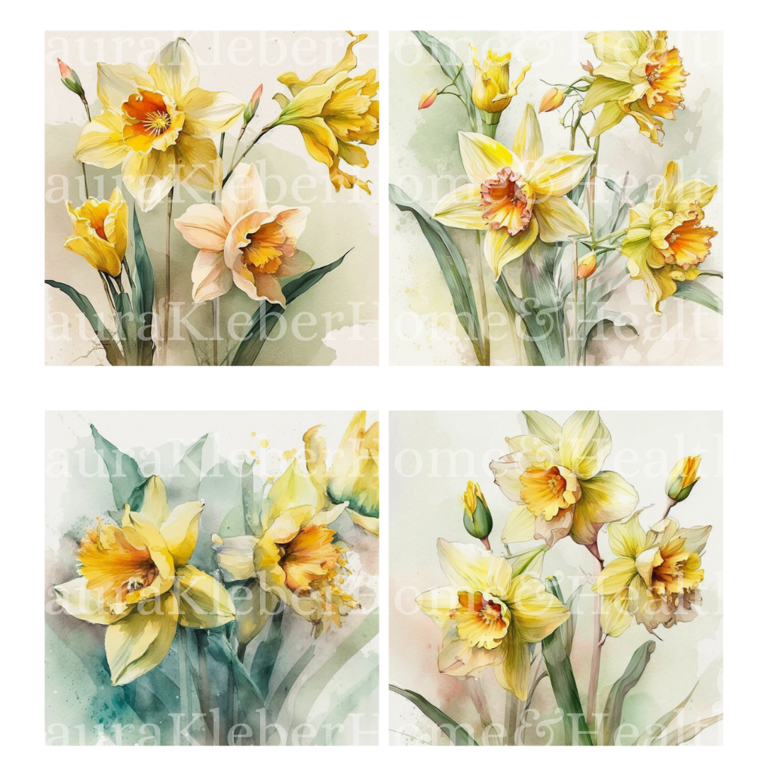 Digital DIY Decor Bundle | Daffodils