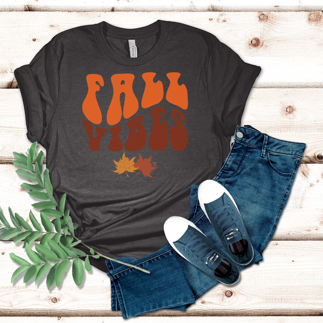Fall Vibes Wavy - Unisex Jersey Short Sleeve Tee