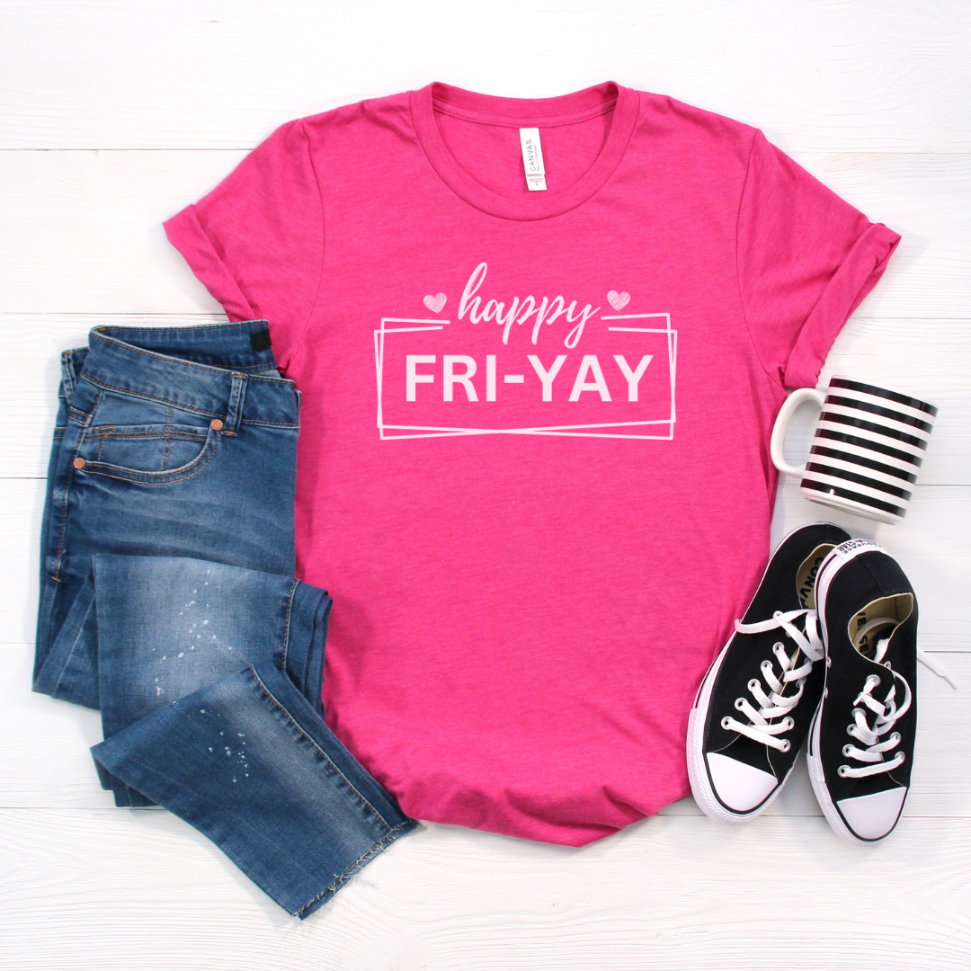 Happy Fri-Yay - Unisex Jersey Short Sleeve Tee