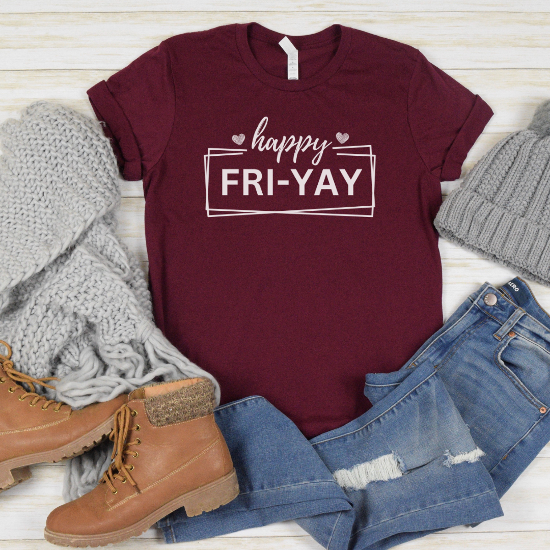 Happy Fri-Yay - Unisex Jersey Short Sleeve Tee