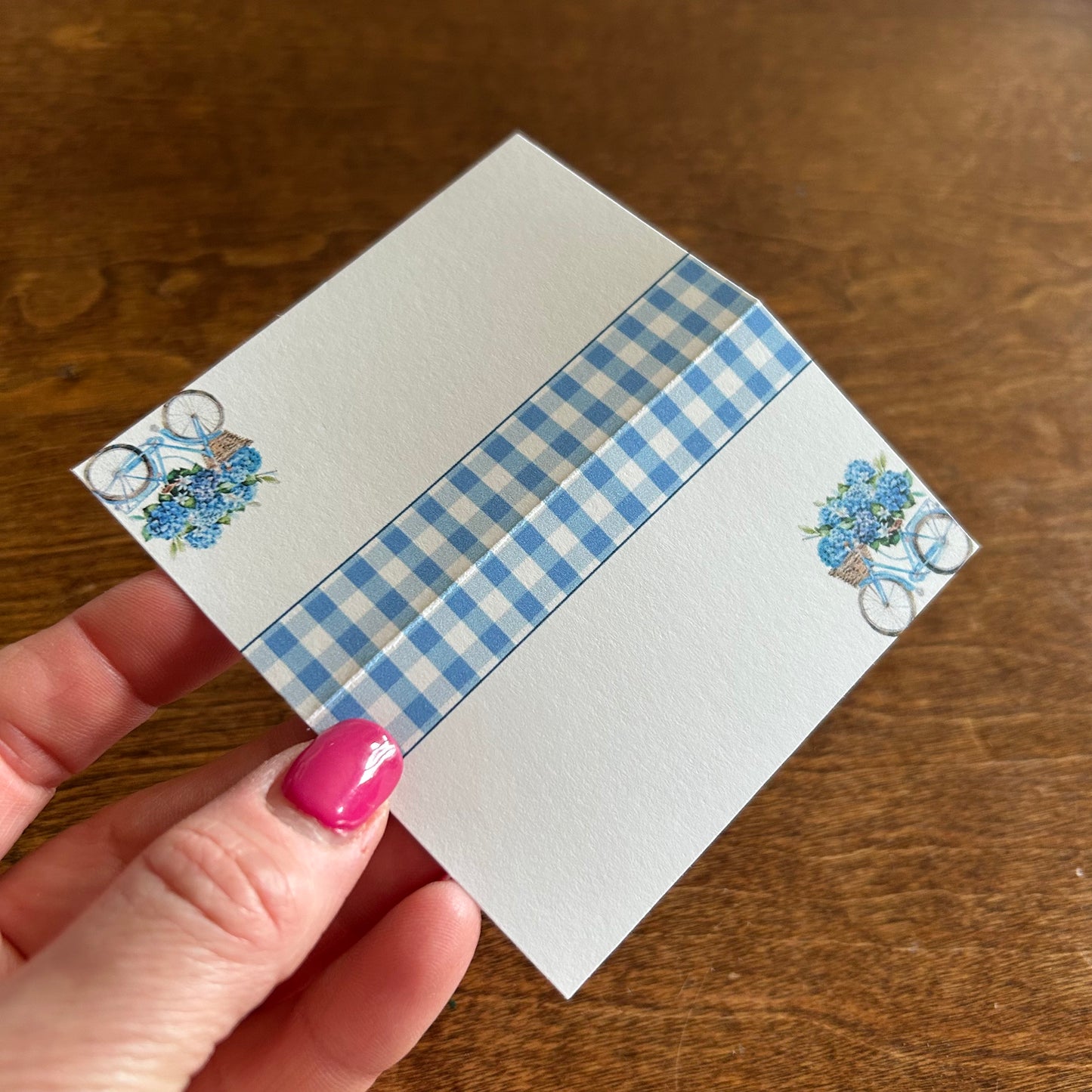 Place Cards | Hydrangeas with Bicycle