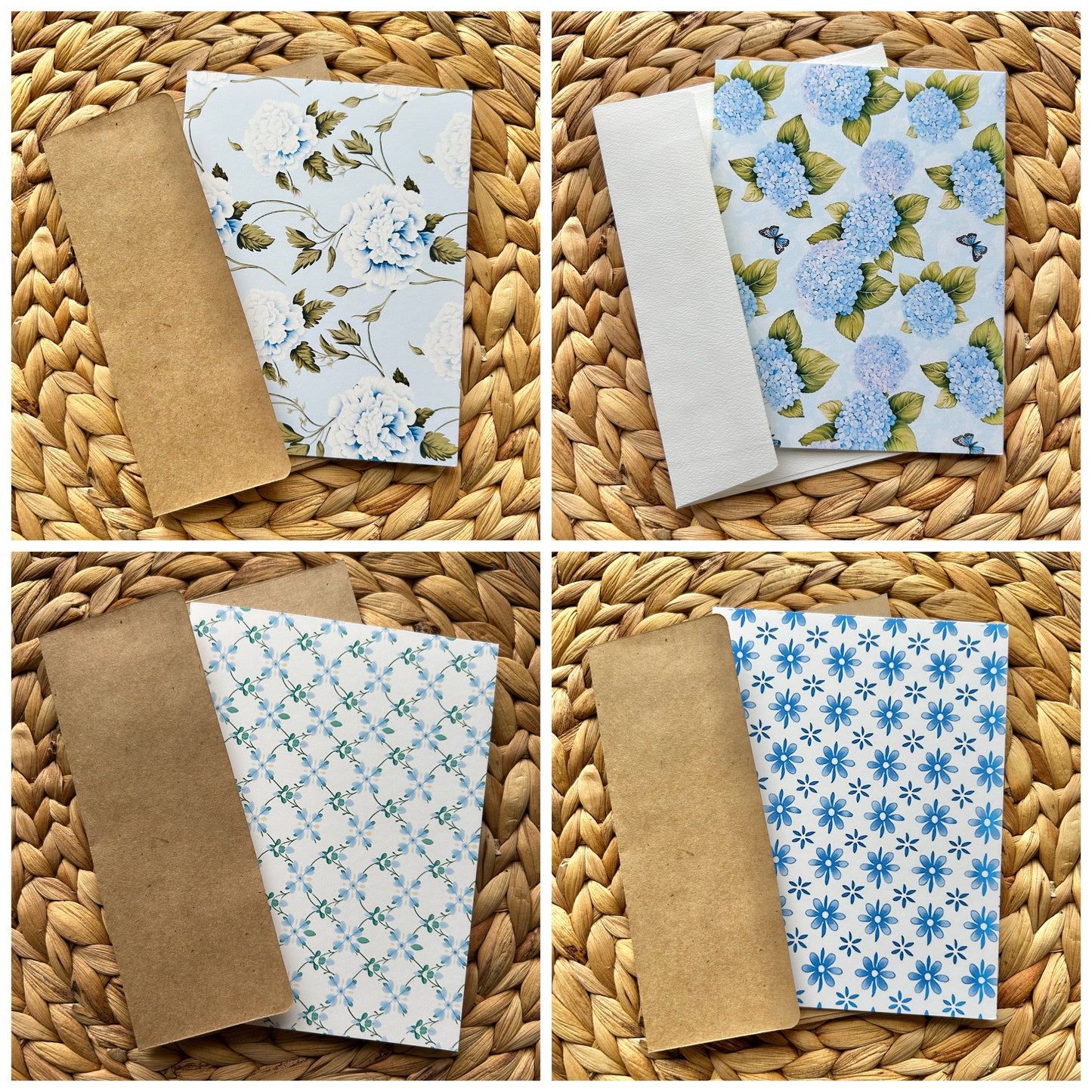 Cards | Hydrangea Patterns (8 Pack)
