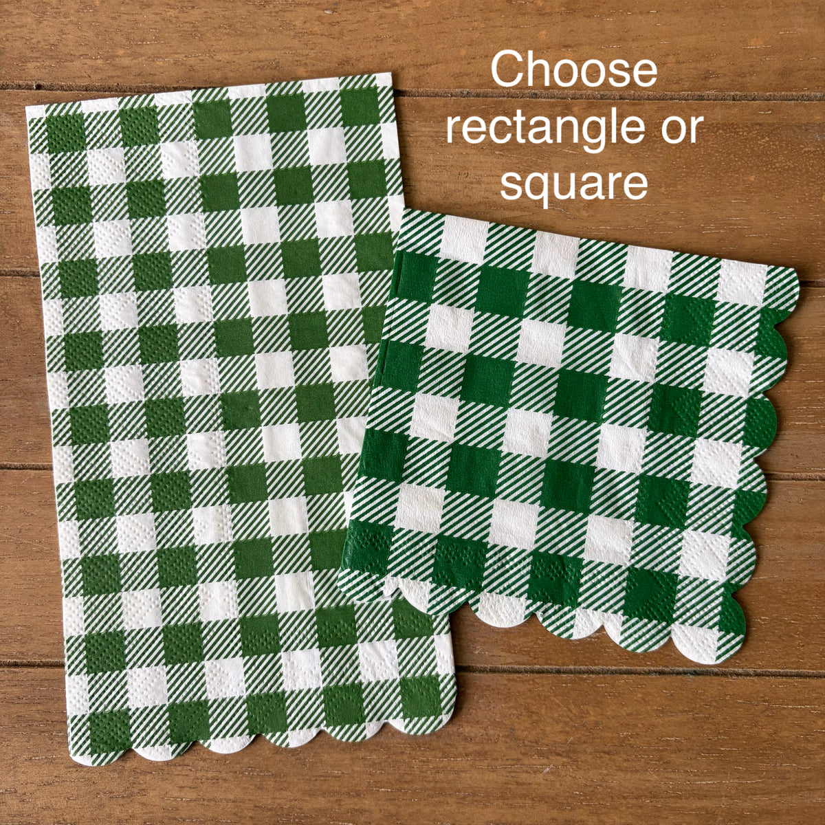 Napkin | Dark Green Check
