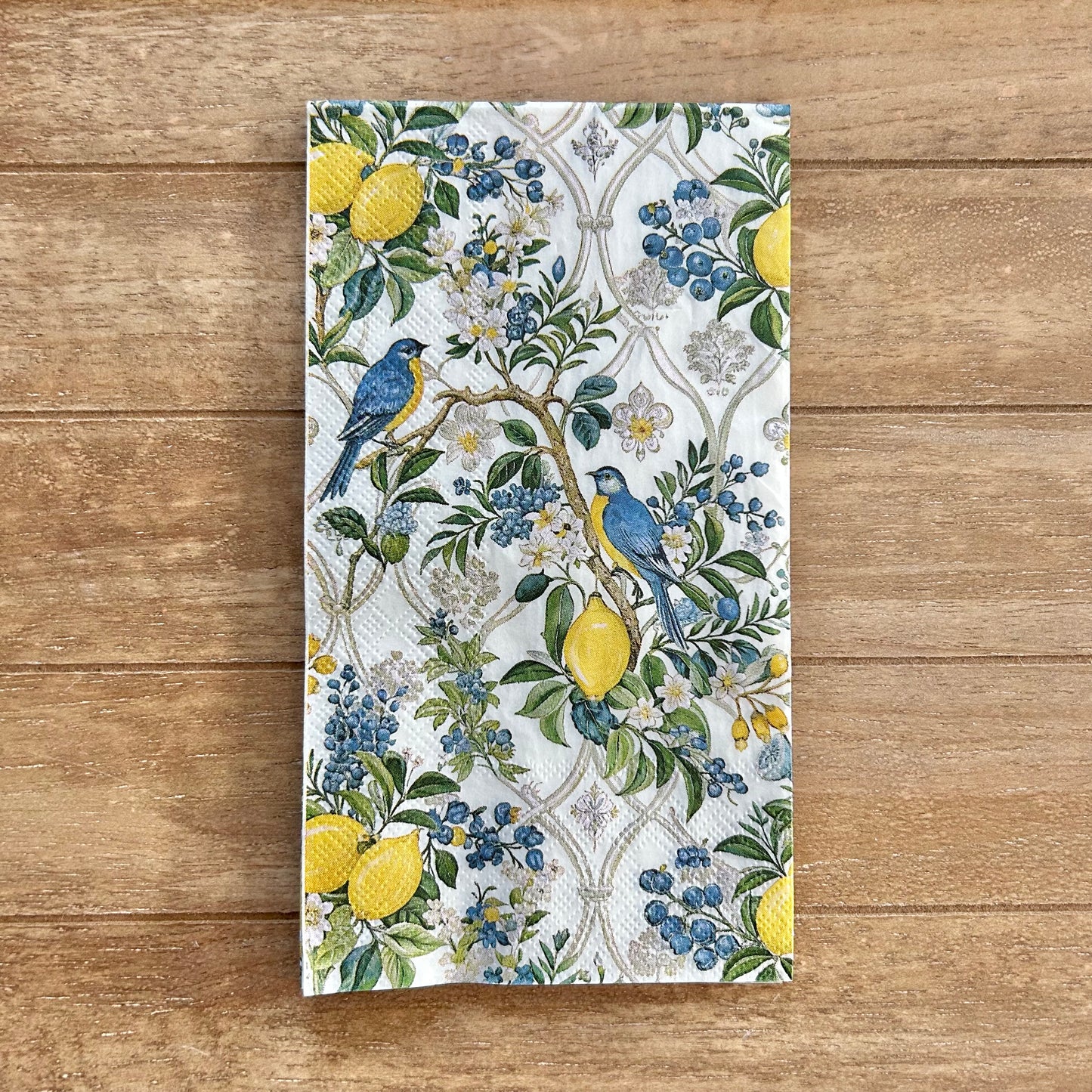 Napkin | Lemons & Blue Birds