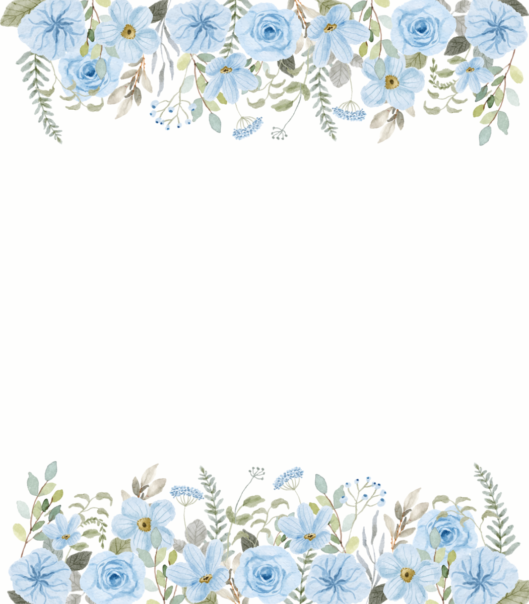Place Cards | Light Blue Floral