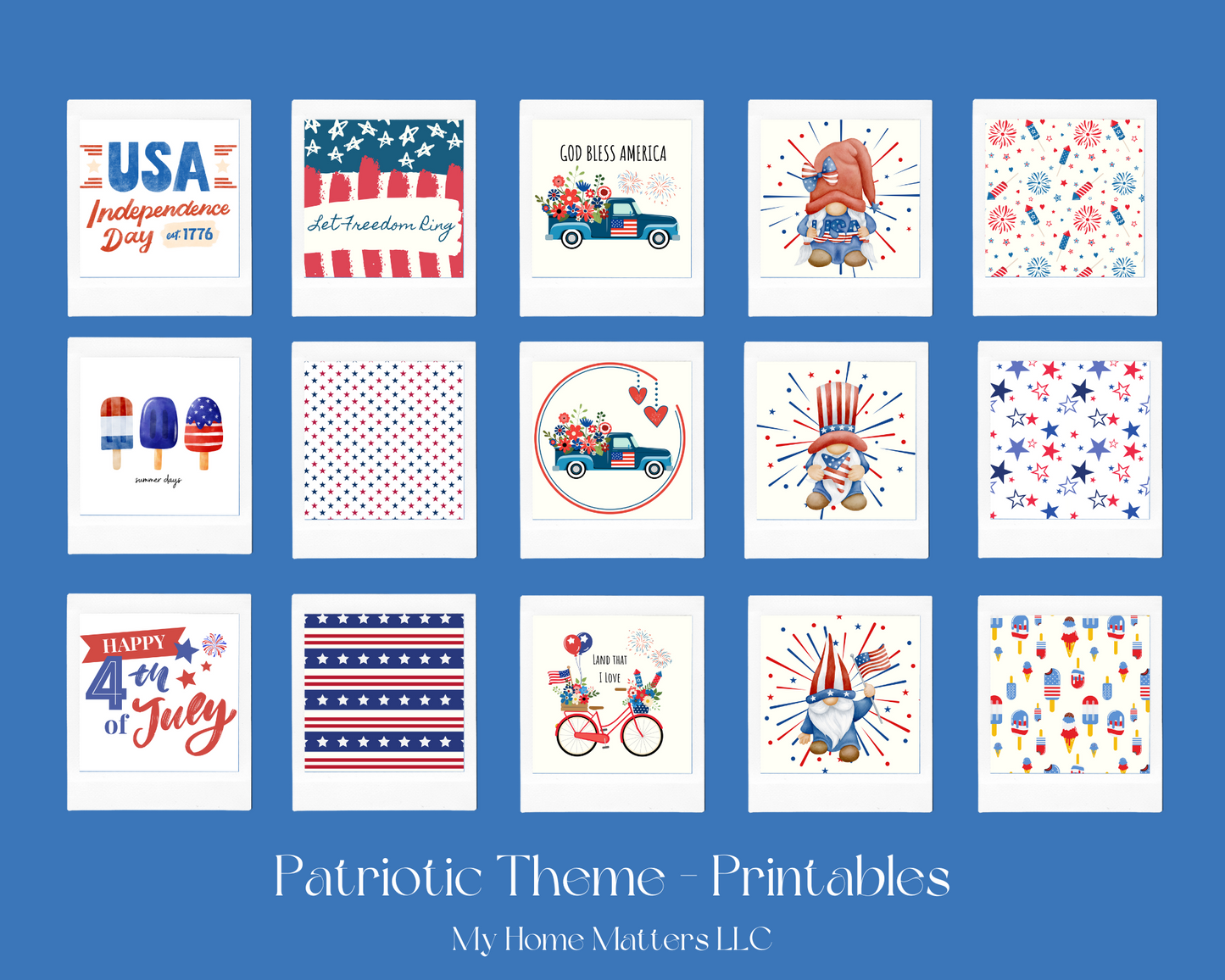 DIY Decor Bundle | Patriotic (Digital Printables)