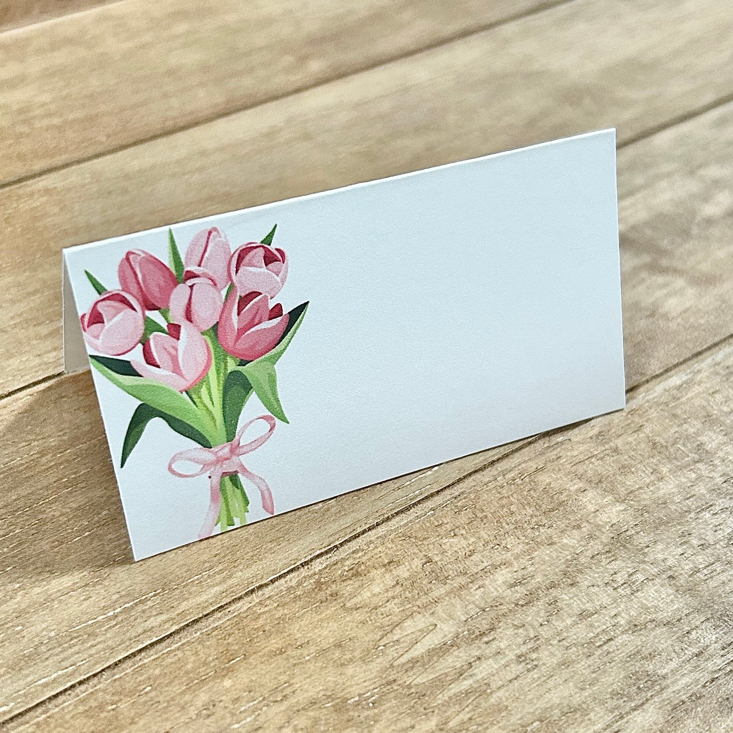 Place Cards | Pink Tulips
