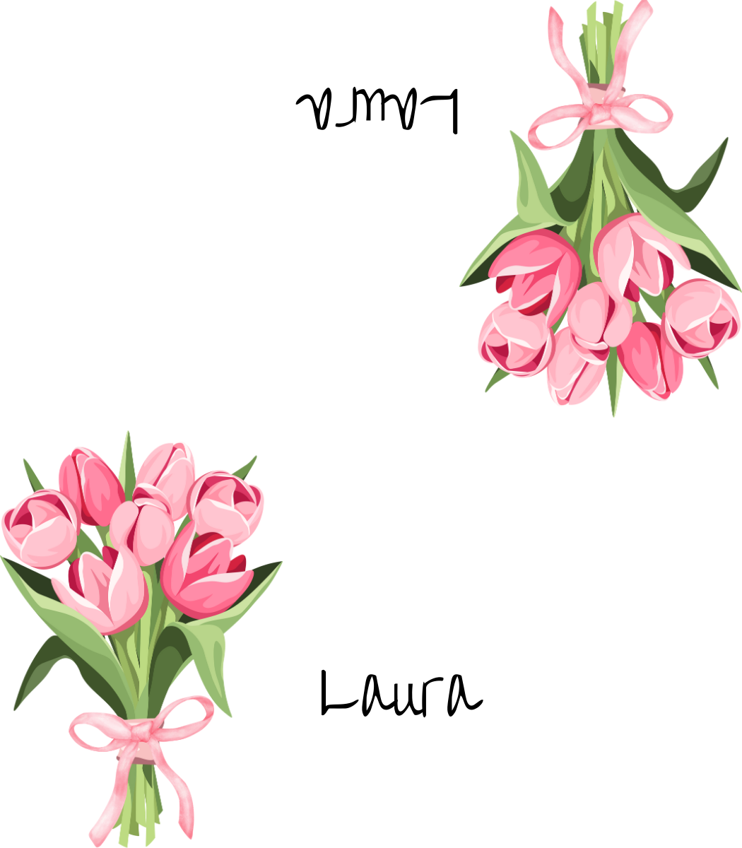 Place Cards | Pink Tulips