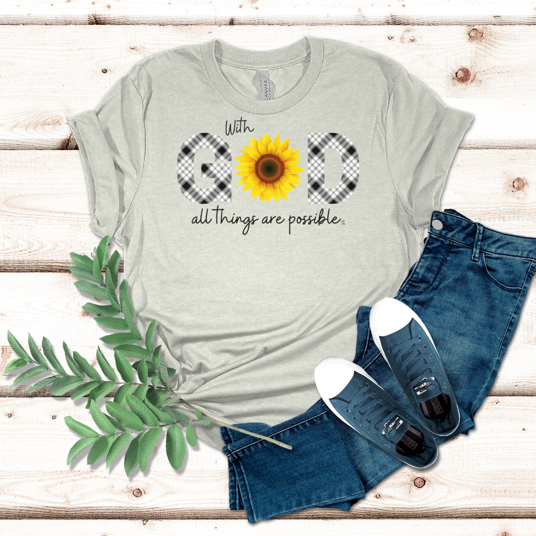 With God all things are Possible - Unisex Jersey Short Sleeve Tee