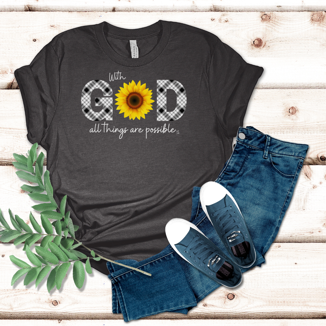 With God all things are Possible - Unisex Jersey Short Sleeve Tee