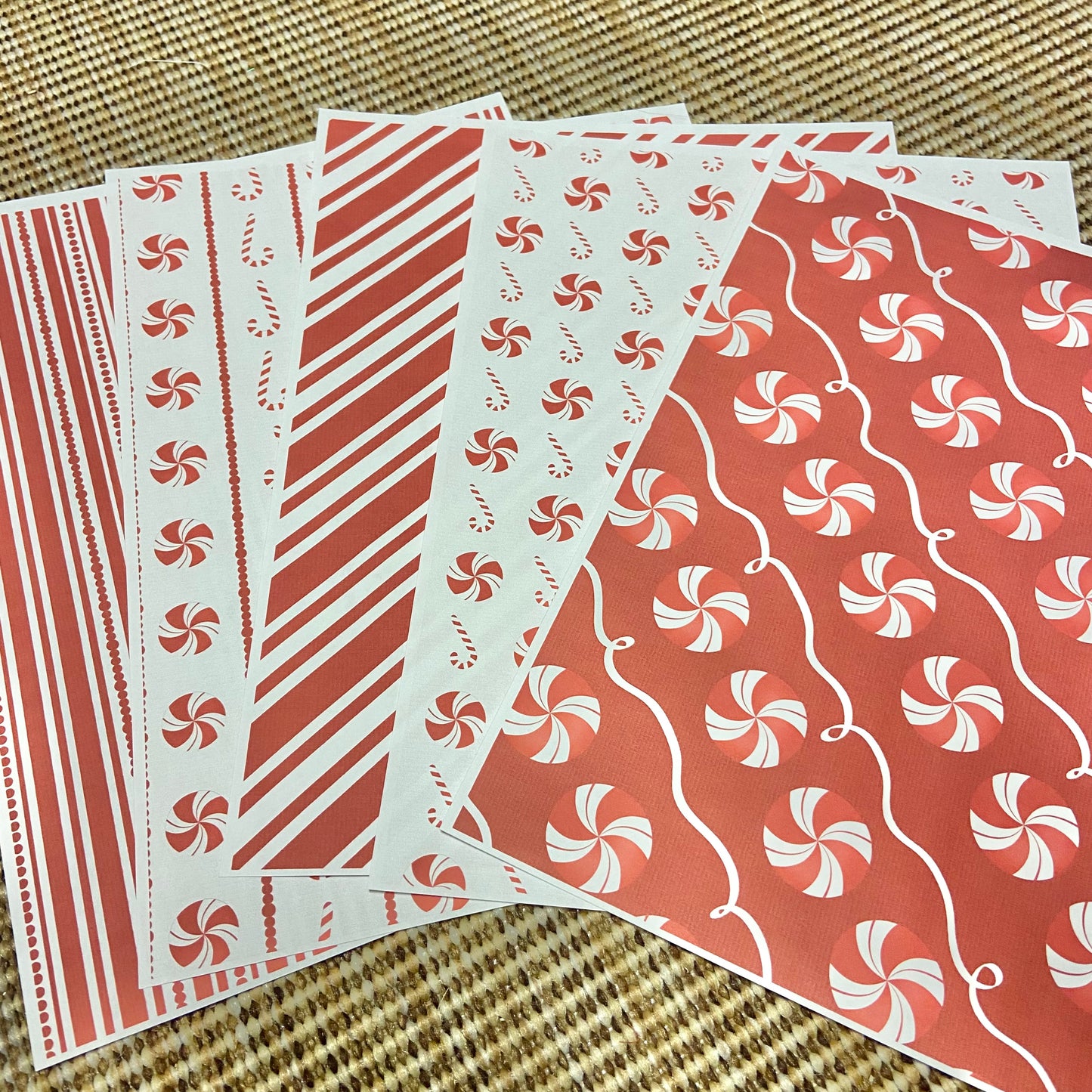 DIY Tiered Tray Set - Candy Canes