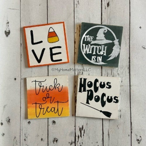 DIY Interchangeable Tiles - Halloween Themes