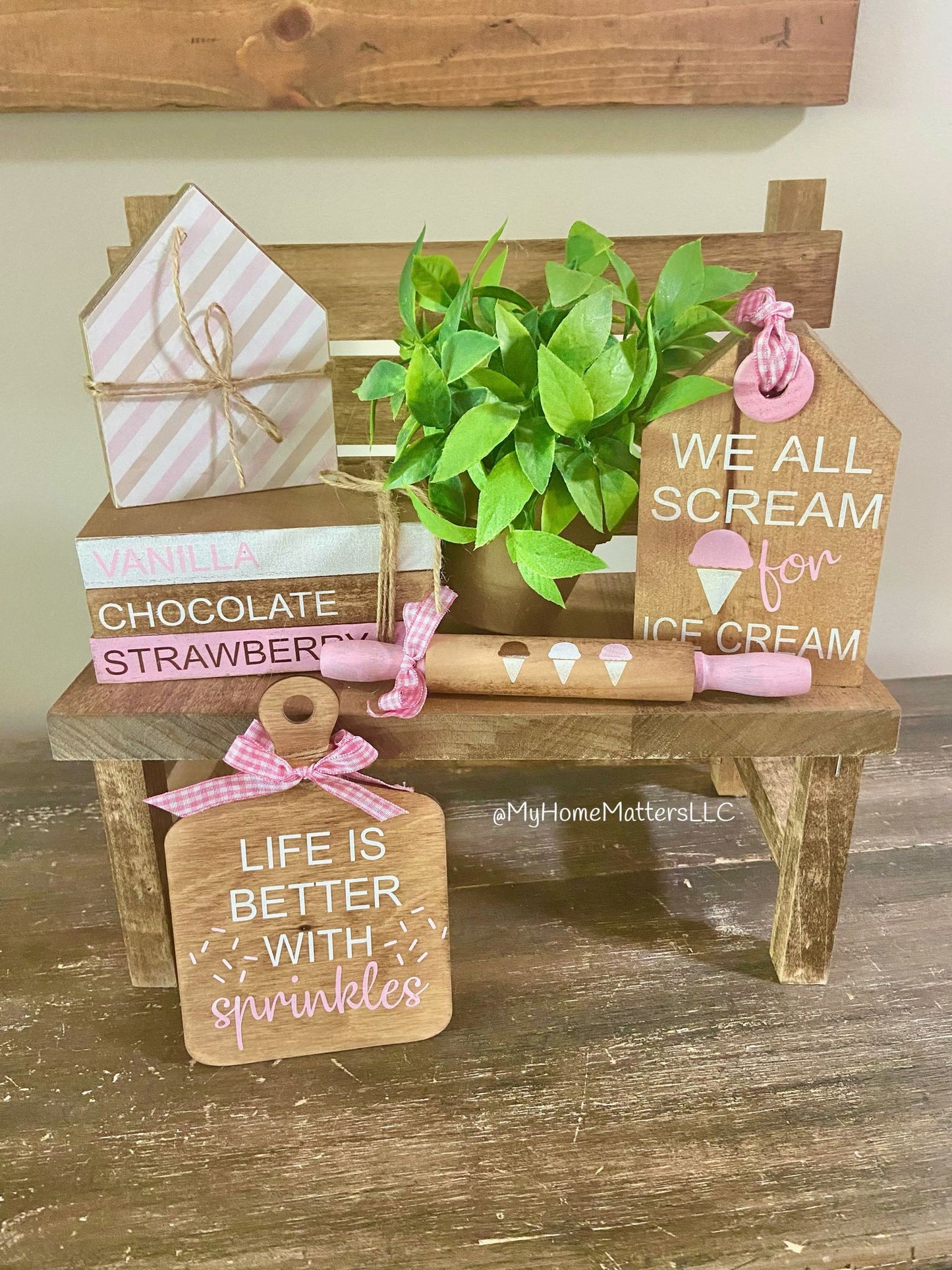 DIY Tiered Tray Set - Ice Cream