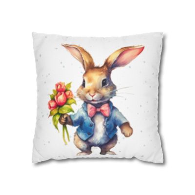 Pillow Cover | Blue Bunnies