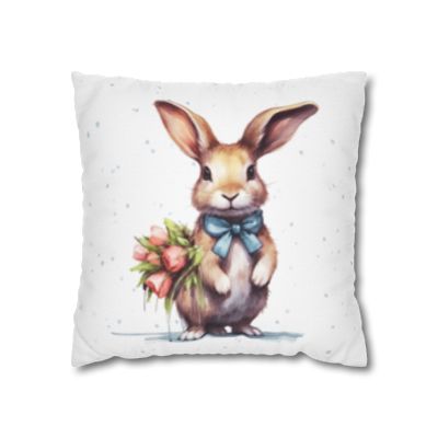 Pillow Cover | Blue Bunnies